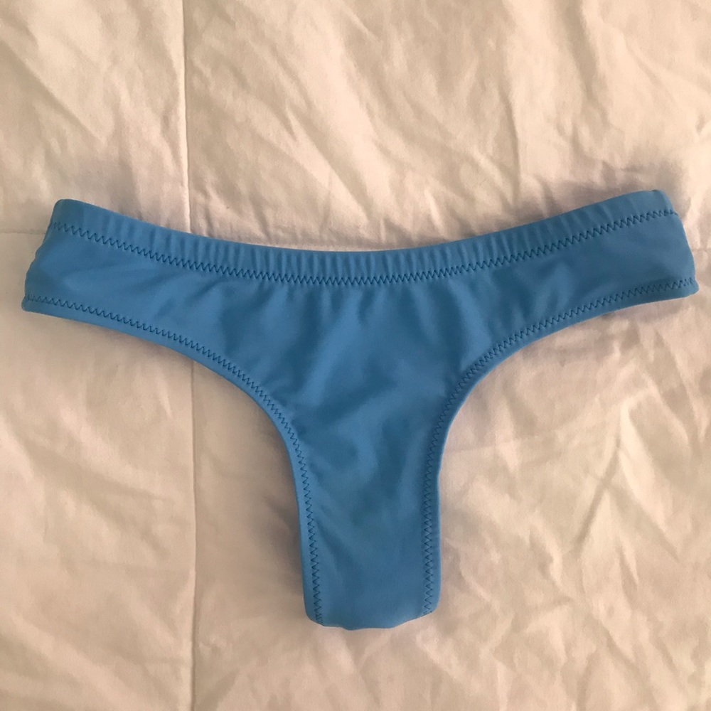 Blue Volcom Cheeky Bikini Bottoms